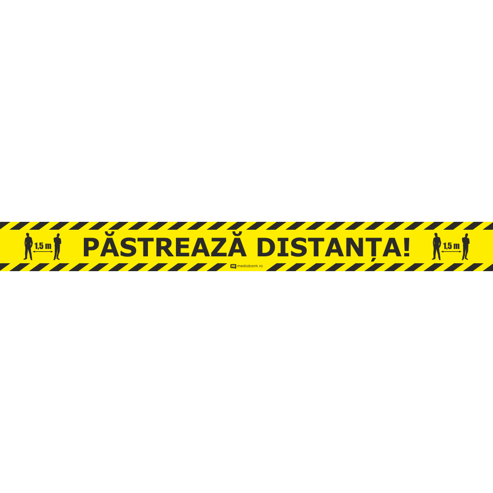 Patreaza Distanta - Autocolant Podea